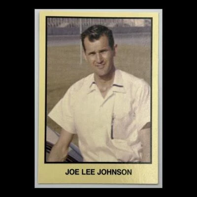 Joe Lee Johnson #242 1989 TG Racing Masters of Racing NM Racing Card - Image 1 of 3