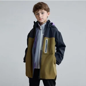 Kid Wind Shell Jacket Lightweight Windbreaker Rain Coat Oversized Size 6-7yrs - Picture 1 of 6