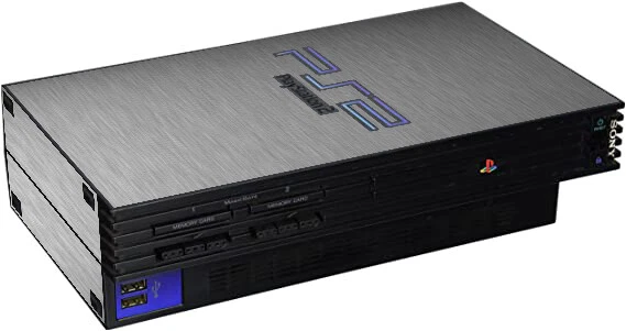 LidStyles 金属控制台皮肤保护膜贴花索尼 PlayStation 2 Fat — 第 1/1 张图片