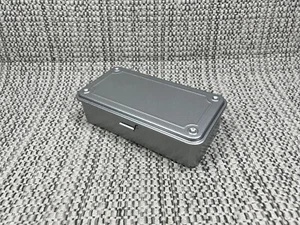 TOYO STEEL, T-190, Trunk TOOL BOX, Metallic Silver, Pressed Steel, Made in Japan - Picture 1 of 5