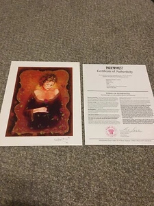 2009 Park West Mythical Rose Print Certificate Charles Lee Color Seriolithograph - Picture 1 of 3