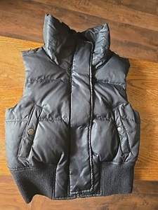 Express Black Puff Vest (Medium) - Picture 1 of 5
