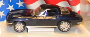 ERTL American Muscle 1963 Corvette - 1:18 - Daytona Blue-Die Cast- Mint-Orig Box - Picture 1 of 7