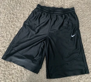 Women's Nike Basketball Shorts Size L Black Pockets Drawstring 10"=Inseam - Picture 1 of 15