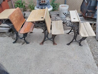 Escritorio escolar infantil antiguo años 20 Foto 1 de 4