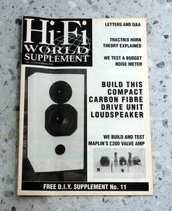 Hi-Fi WORLD Hi-Fi Supplement vintage Audio Hi-Fi magazine NO 11 Novemeber 1994 - Picture 1 of 3