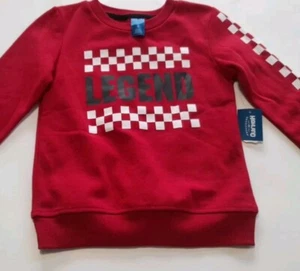 Toddler Boys Red, Black, White Warm "Legend" Sweatshirt Size 4 Nwt By Highland - Picture 1 of 7