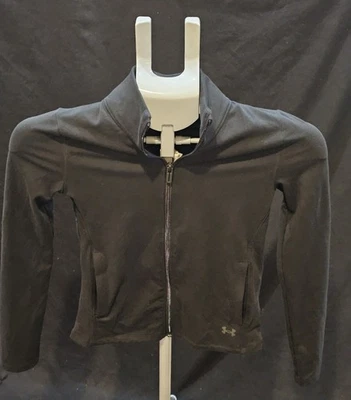 Chaqueta Under Amour Juvenil Mediana Ajustada Negra Cremallera Completa Foto 1 de 4