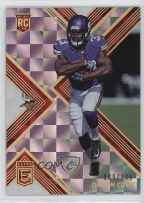 2017 Donruss Elite Red 89/149 Dalvin Cook #160 Rookie RC - Image 1 of 3
