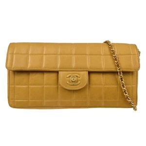Chanel Beige Lambskin East West Choco Bar Shoulder Bag XX40332 - Picture 1 of 8