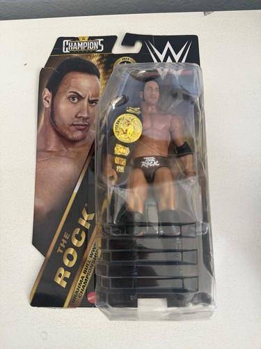 WWE The Rock Champions Series Wrestling Figure Brahma Bull Belt Box DMG