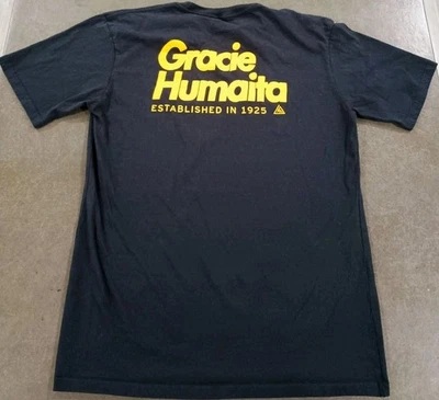 Gracie Humaita JIU-JITSU MMA T 恤蓝色短袖 L 码  — 第 1/4 张图片