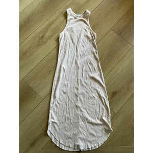 Young Fabulous & Broke Sleeveless Ribbed Midi Dress Casual Blush Beige M - Picture 1 of 6