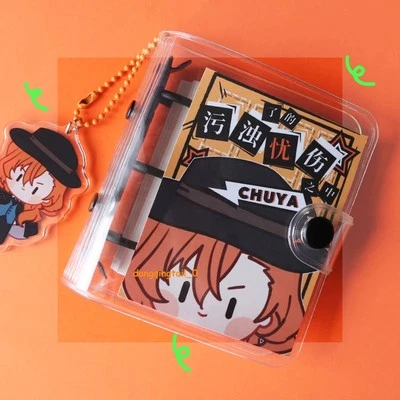 Bungo Stray Dogs Anime Notepad Nakahara Chuuya Stationery Mini Diary Cute Gift - Image 1 of 4