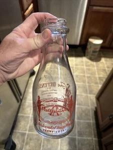 Valley Bell Dairy ACL Quart Milchflasche Charleston West Virginia WV "War Bonds" - Bild 1 von 14