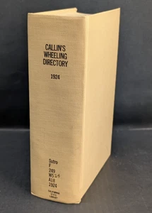 1924 Callin's Wheeling City Directory, West Virginia Business, Citizens - Bild 1 von 5