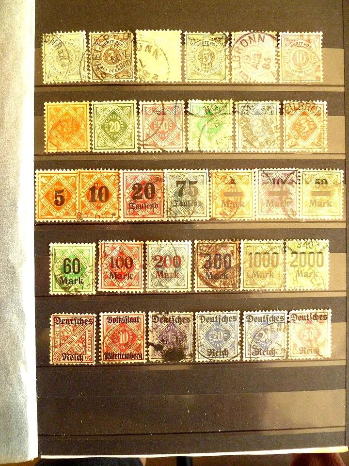 German Land Wurttemberg collection including several valuable sets of 1920-th. - Image 1 of 1