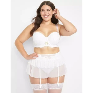 Lane Bryant Cacique Frill Lace Hip Slip Lingerie Skirt 18/20 - Picture 1 of 2