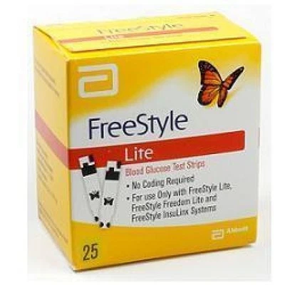ABBOTT DIABETES CARE ITALIA STRISCE MISURAZIONE GLICEMIA FREESTYLE LITE 25 PEZZI