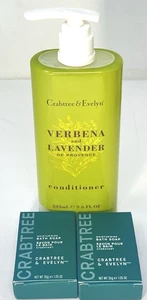 Crabtree & Evelyn Verbena Lavender Provence Conditioner Pump 9.6oz +BAR SOAP TWO - Picture 1 of 5