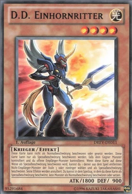 YuGiOh D.D. Einhornritter DREV-DE011 Rare Excellent 1st - Bild 1 von 2