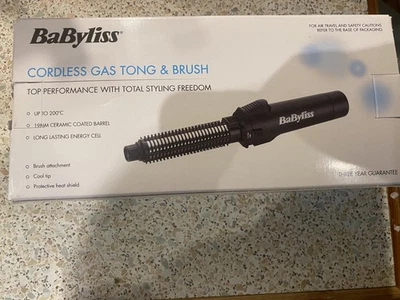 Babyliss Gas Ceramic Coated Curling Tong Cordless - Image 1 of 4