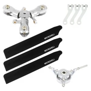 Juego de conversión de cuchillas de plástico negro triple CNC Microheli - GOOSKY S1 - Imagen 1 de 1
