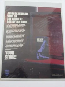 MUSIKMAGAZIN ~ BOB DYLAN + TOM PETTY ~ KONZERT VHS VERÖFFENTLICHUNG PROMO DRUCK ANZEIGE SELTEN - Bild 1 von 2