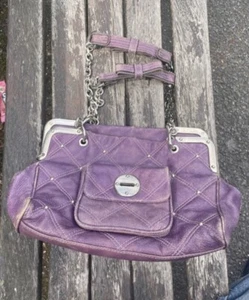 Luella Bartley Quilted Leather Shoulder Bag Silver Hardware Used As Seen - Picture 1 of 10
