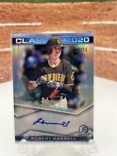 Robert Hassell 2020 Bowman Chrome Draft Class of 2020 Refractor AUTO /250 PADRES