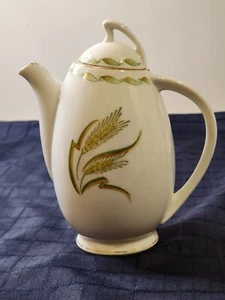 Teiera vintage Ohata China made in Giappone occupato steli di grano con coperchio - Foto 1 di 10