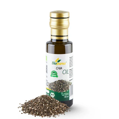 Biopurus Certified Organic Cold Pressed Chia Seed Oil 100ml - Image 1 of 2