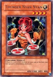 Thunder Nyan Nyan Legado de la Oscuridad Raro Como Nuevo LOD-059 YuGiOh - Imagen 1 de 1