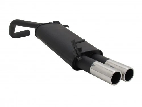 Novus Endschalldämpfer 2 x 76 mm Stahl für VW Polo V - 9N / 9N3 - Bild 1 von 1