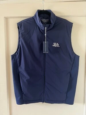 LinksDAO x Holderness & Bourne GENESIS Men's Golf Navy King Vest - Large - Image 1 of 3