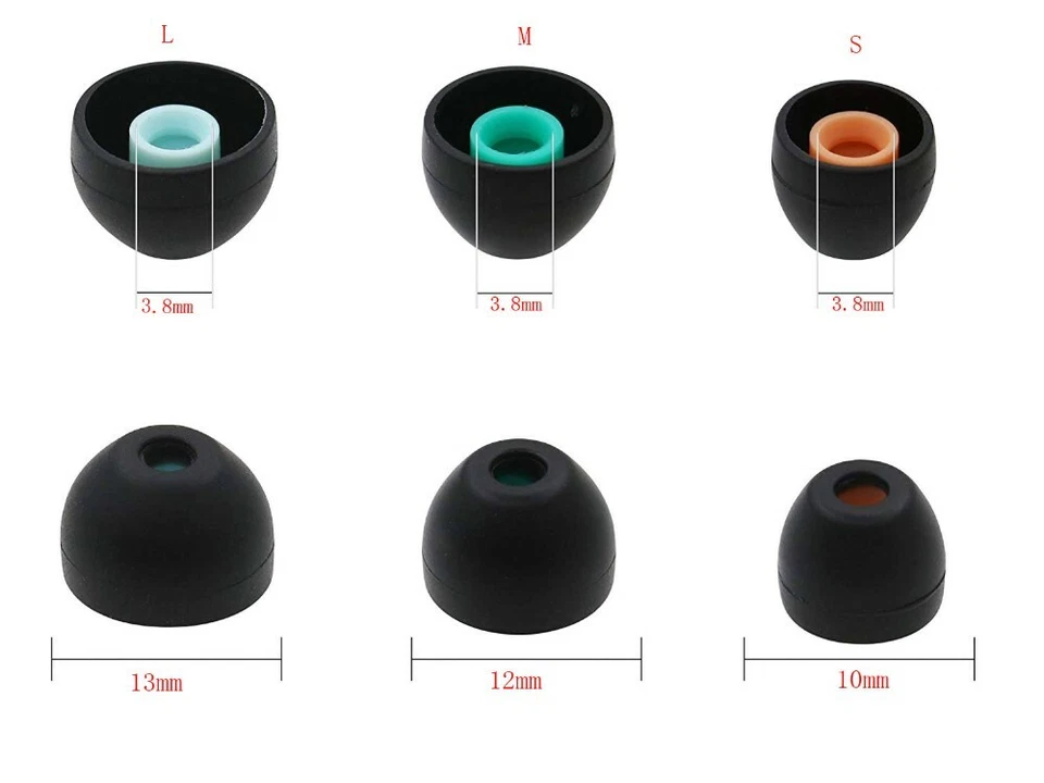 Sony Headphone Replacement Earbud Tips Ear In-ear Earphone Silicone(2 Sets of 8) - Image 1 of 4