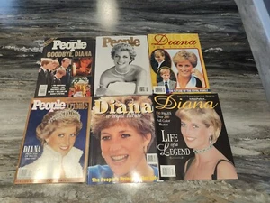 Lot 6 Princess Diana Magazines All in Excellent Condition - Picture 1 of 7