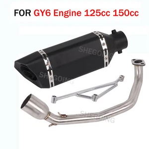 Tubo de conexión delantero de escape de motocicleta para motor GY6 125cc 150cc scooter ATV - Imagen 1 de 5