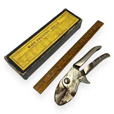 J. WISS & SONS - Pruning Shears - Model No. 908 Original Box - Fine Sheer Steel - Image 1 of 4