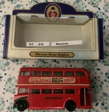 Ltd Ed Oxford Diecast RT018 Weston’s Quality Biscuits-London Transport Bus Boxed