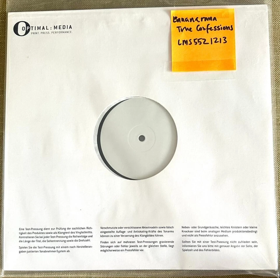 Bananarama - True Confessions TEST PRESSING  reissue VINYL - Image 1 of 1
