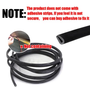 2M U Shape Car Rubber Seal Trim Molding Strip Door Edge Guard Lock Protector - Picture 1 of 12