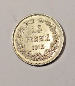 Finlandia* 25 peniques * 1915 * Plata *estado 1++ * - Imagen 1 de 2