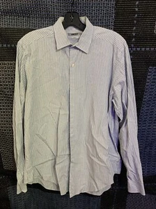 DKNY Men Slim Fit Premium Cotton Long Sleeve Button Down Dress Shirt - 16x34/35 - Picture 1 of 4