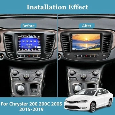 9''HD Car Radio GPS Navigation Android 64GB For 2015-2019 Chrysler 200 200C 200S - Image 1 of 4