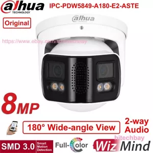 Dahua 8MP Panoramic Night-color EPTZ Analytics+ Camera IPC-PDW5849-A180-E2-ASTE - Picture 1 of 8