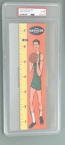 1969 TOPPS RULER BOSTON CELTICS JOHN HAVLICEK #9 PSA 6 EX-MT ROOKIE HALL OF FAME - Picture 1 of 2