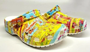 New Disney World 50th Anniversary Magic Kingdom Vault Map Crocs Mens 5 Womens 7 - Picture 1 of 5