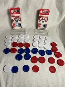 Fichas de póker para bicicleta en caja 188 unidades con 3 colores bonita moneda de plástico usada para jugar - Imagen 1 de 8