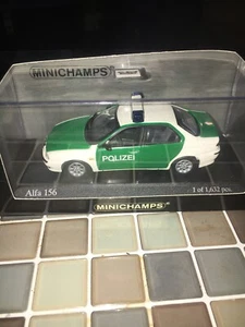 Minichamps 430120790 Alfa Romeo 156 - 1997 - ´Police´ - 1:43 # New in Boxed# - Picture 1 of 6